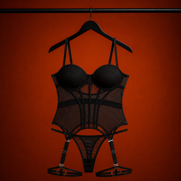 Midnight Muse Corset Bodysuit