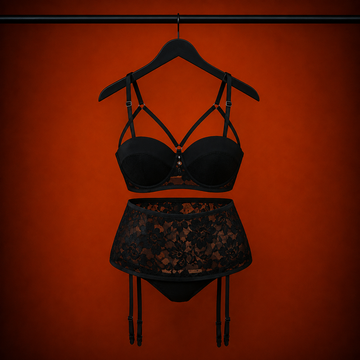Midnight Lace Set